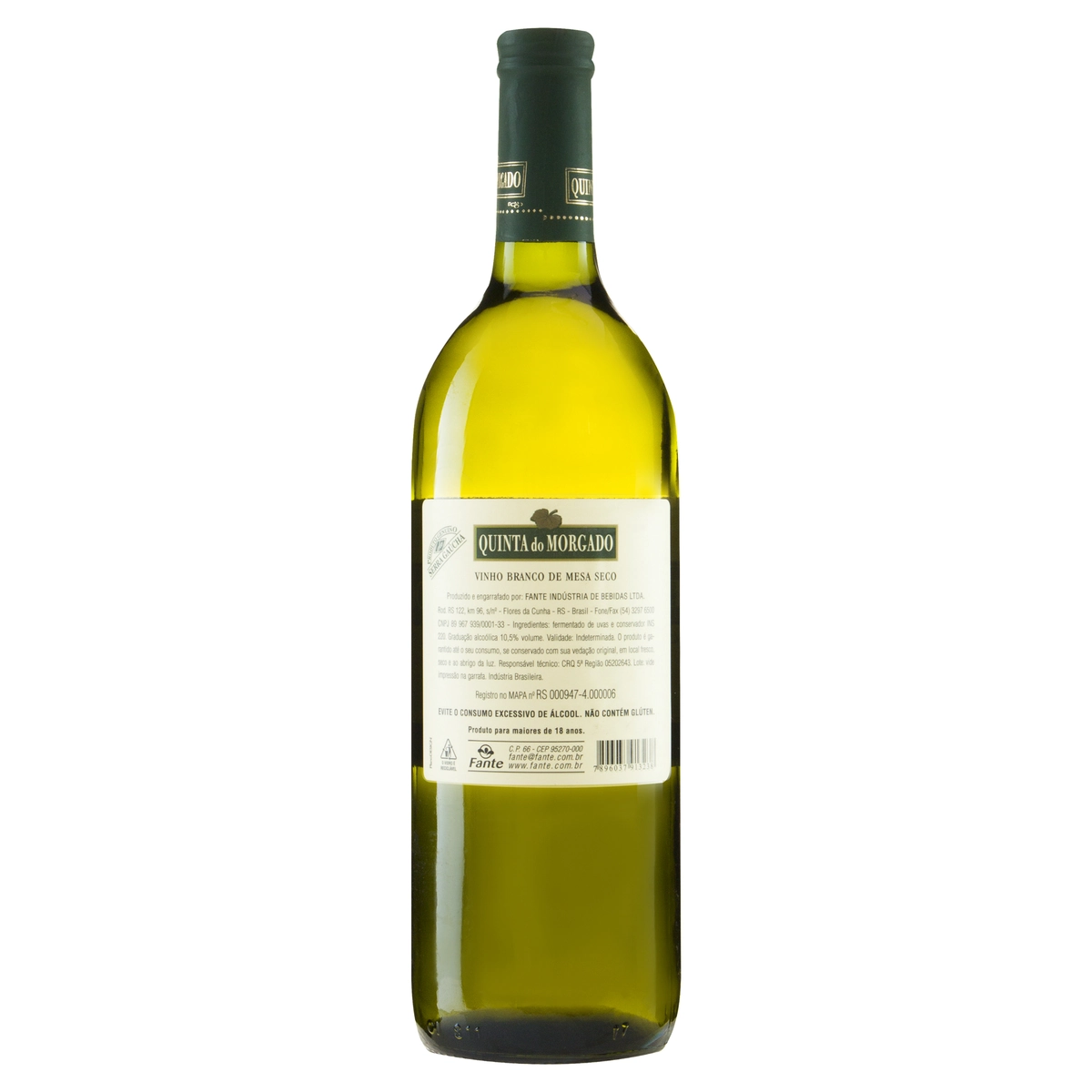 Vinho Brasileiro Branco Seco Quinta Do Morgado Serra Gaúcha Garrafa 750ml
