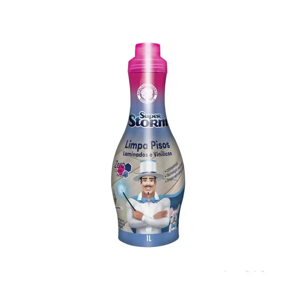 Limpador Pisos Super Storm 1l Laminados