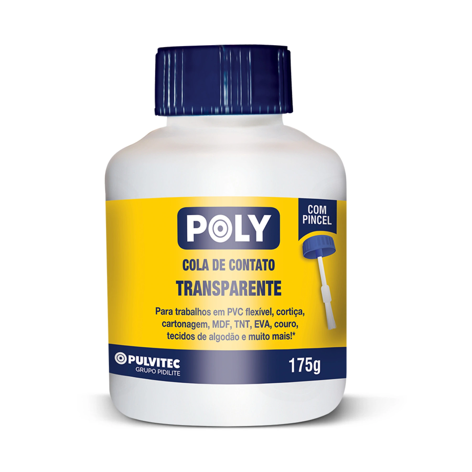 Poly Cola de Contato Transparente Pincel 175G 12U