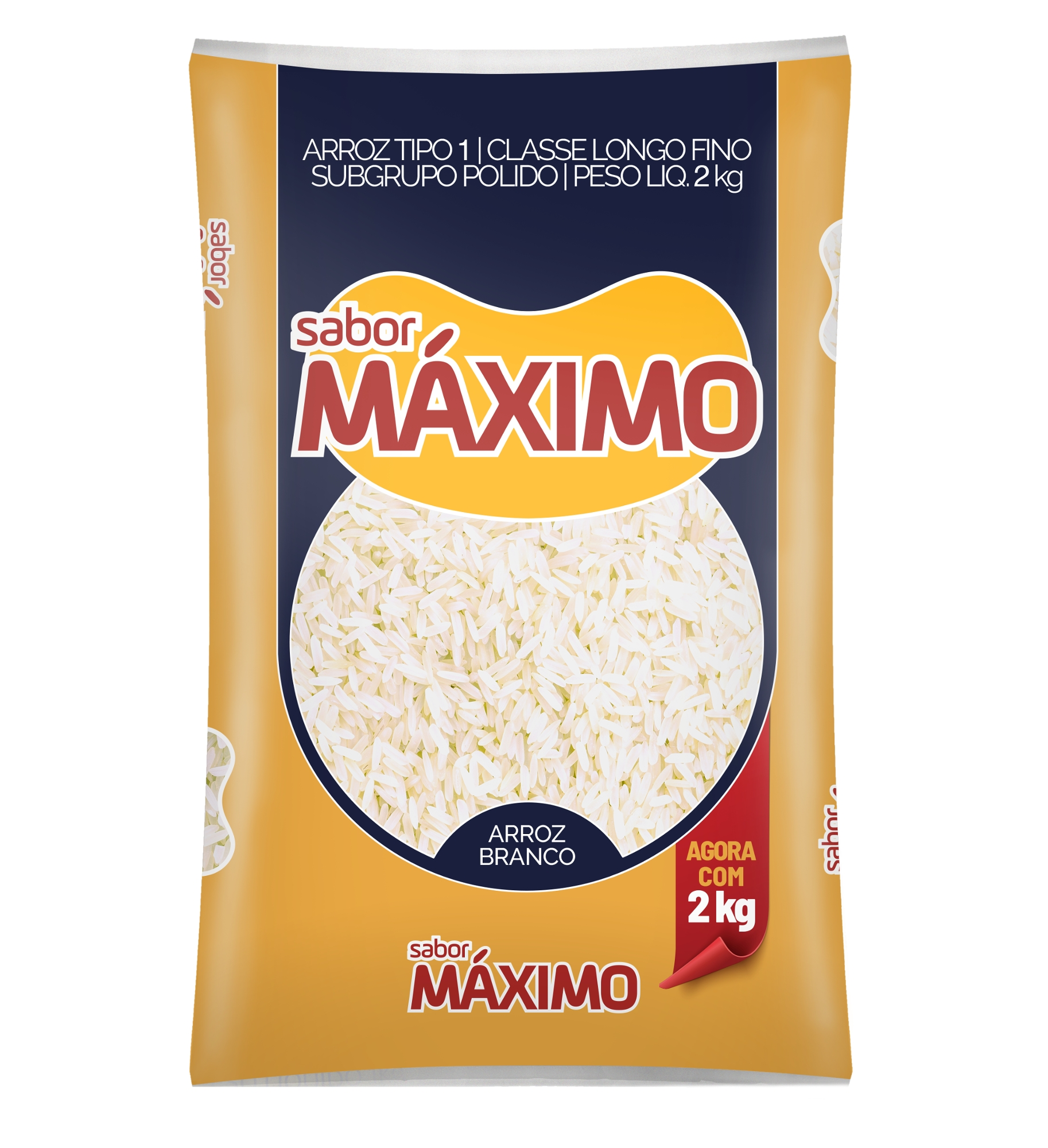 Arroz Branco Maximo T1 2kg