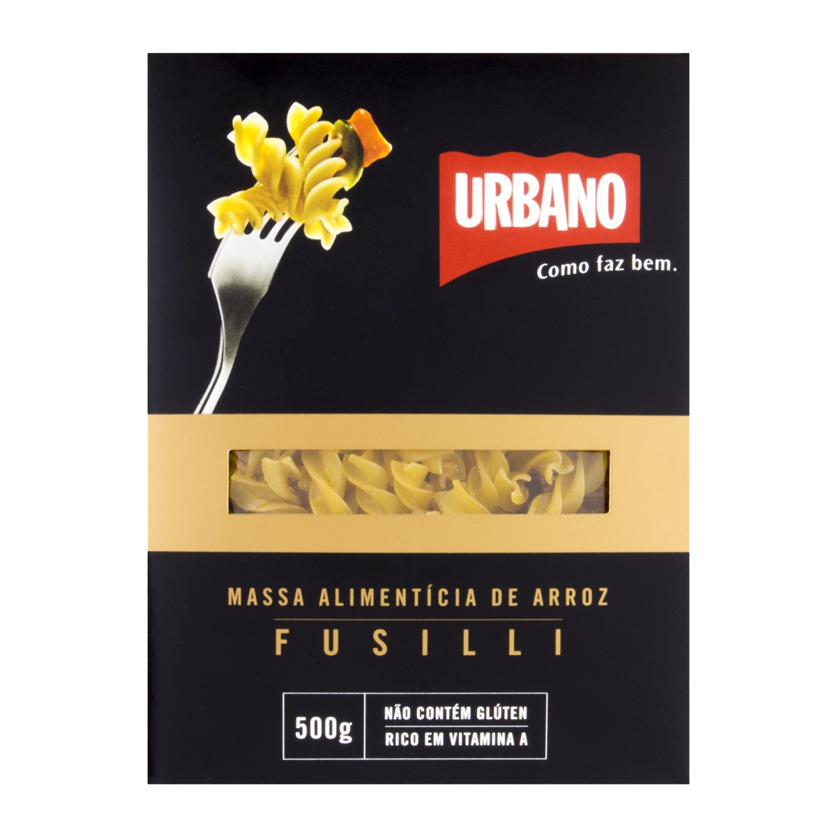 Massa Sem Glúten De Arroz Fusilli Urbano Caixa 500g