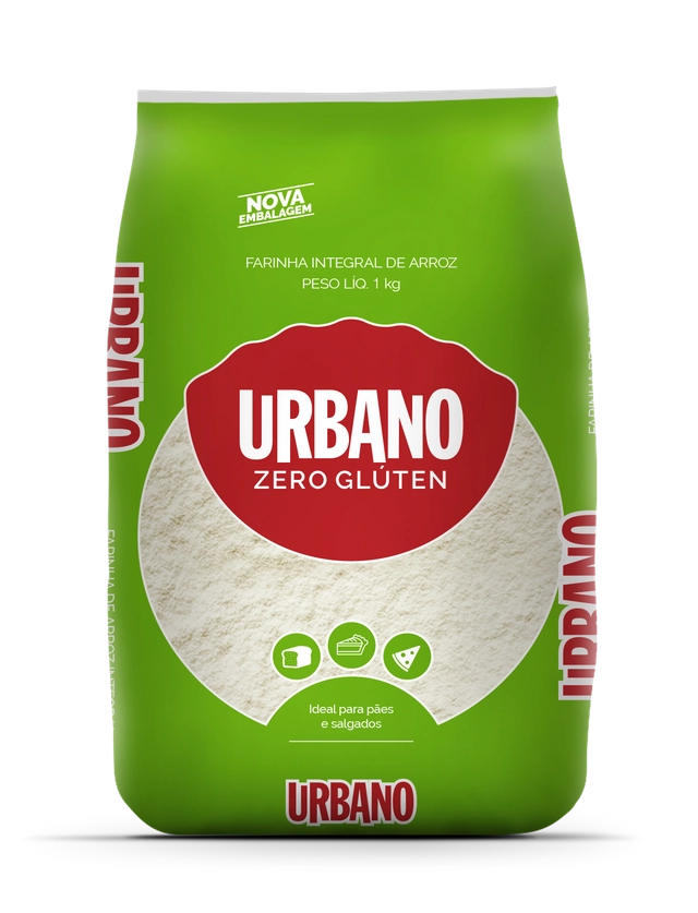 Farinha De Arroz Integral Urbano 1kg