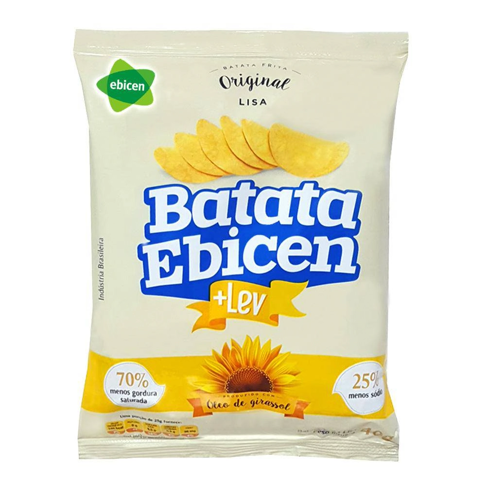 Batata Frita Mais Leve 40g Ebicen
