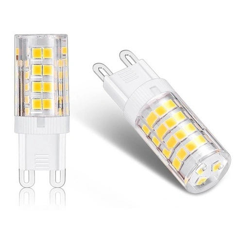 Kit 10 Lâmpadas Led G9 Halopim 5w 127v Branco Quente 3000k