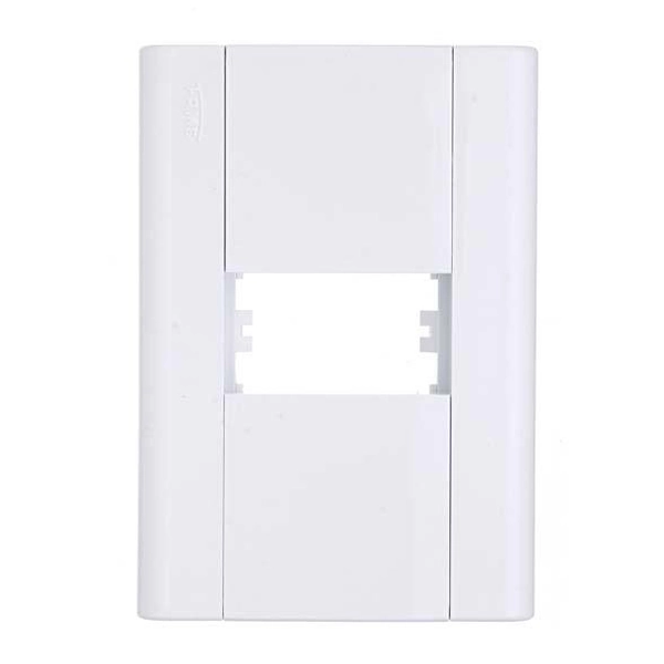 Placa com Suporte 4x2 1 Módulo Branco Modulare Fame