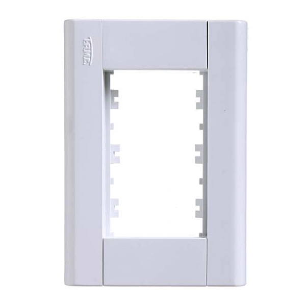 Placa sem Suporte 4x2 3 Módulos Branco Modulare Fame