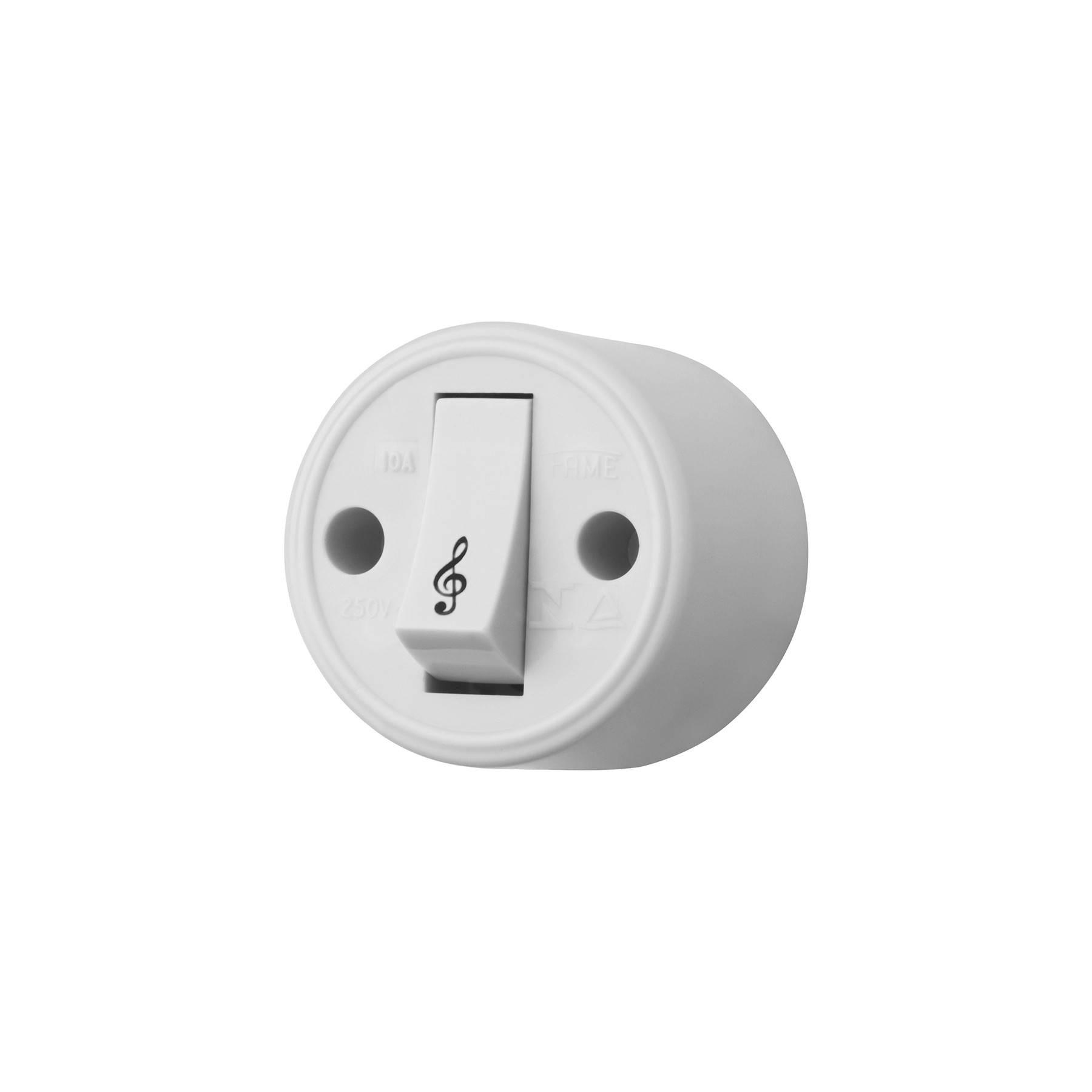 Módulo Pulsador Campainha 10A/250V Cinza Sobrepor Fame