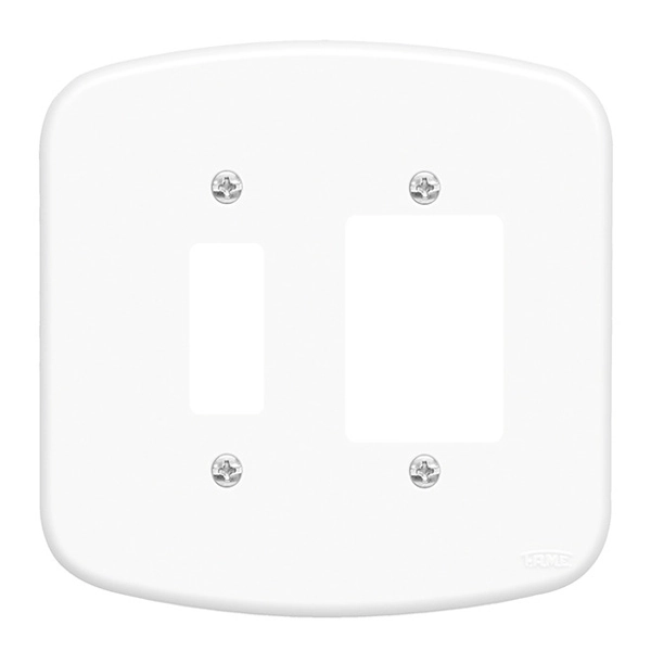 Placa sem Suporte 4x4 4Módulos Branco Blanc Fame