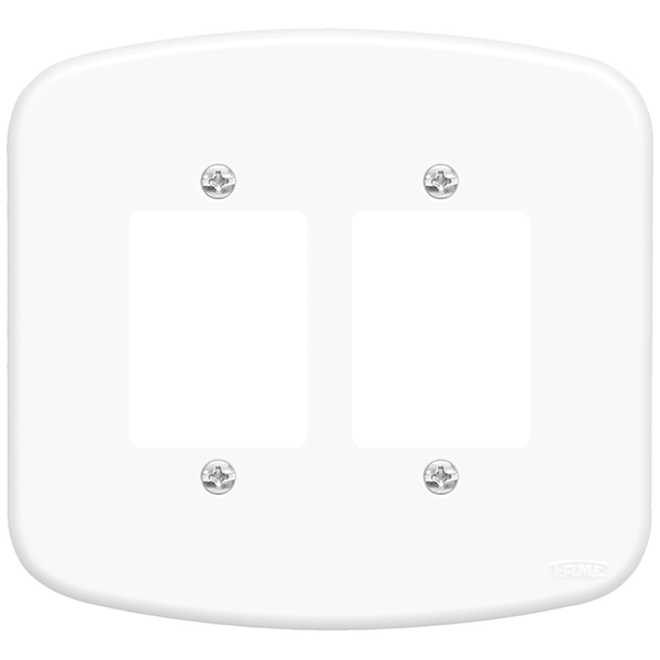 Placa sem Suporte 4x4 6Módulos Branco Blanc Fame