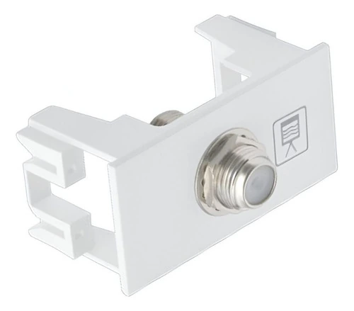 Módulo Tomada Antena De Tv P/ Cabo Coaxial Fame Elegance Branco