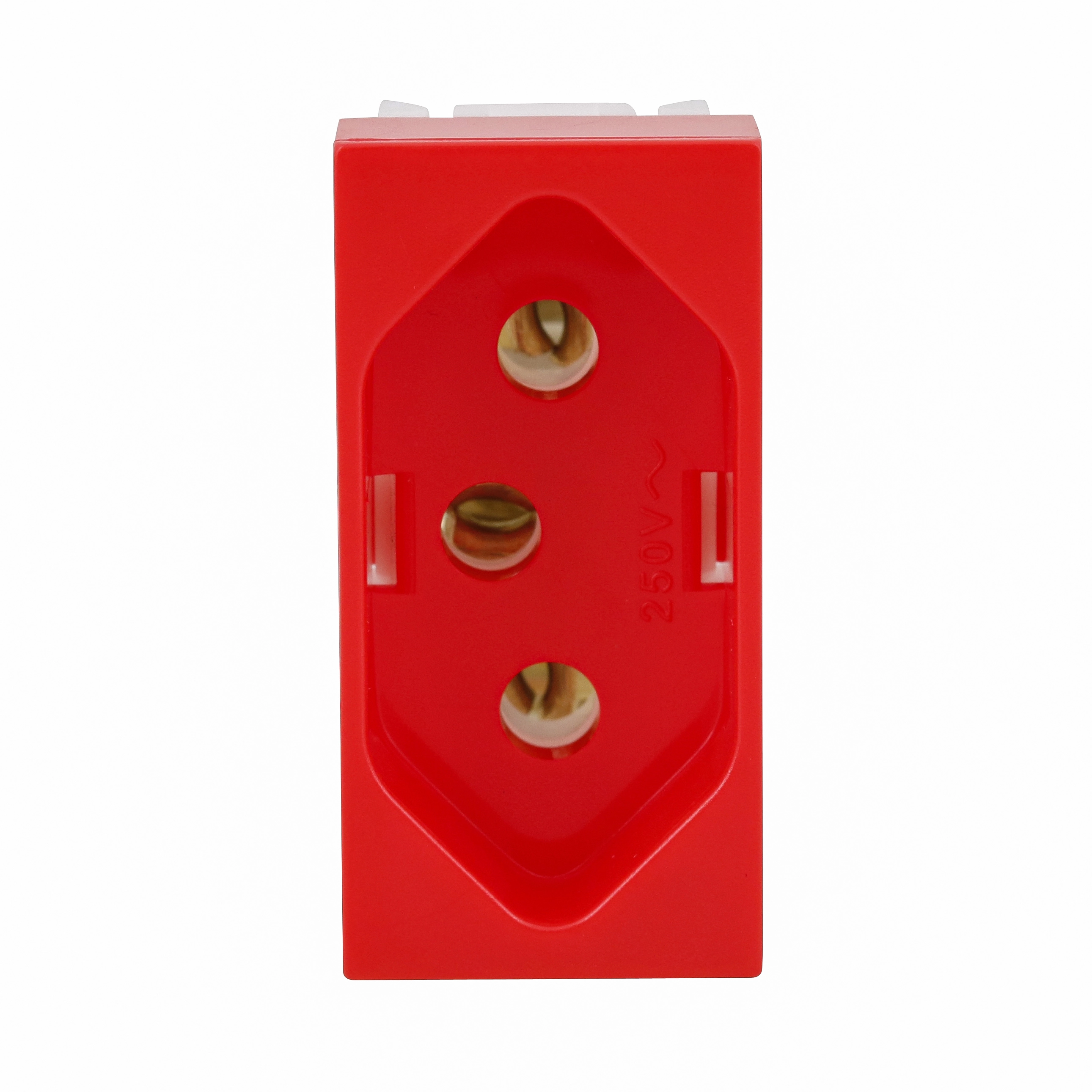 Módulo de Tomada de Energia 20A Vermelho Habitat Fame