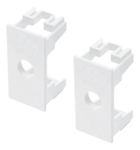 Módulo C Furo 2 Unidades - Saída De Fio 10mm - Fame Elegance Branco