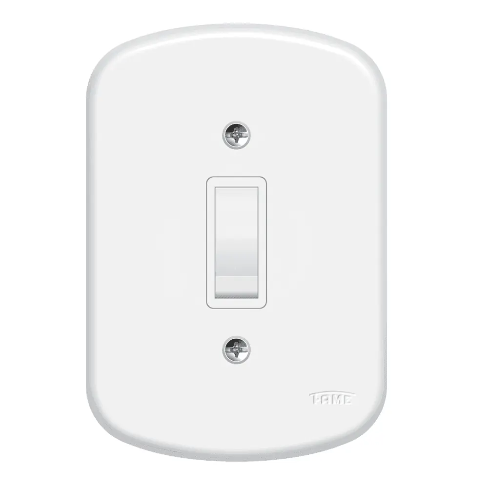Interruptor Paralelo Fame Evidence Com Placa 4x2 Branco - Único