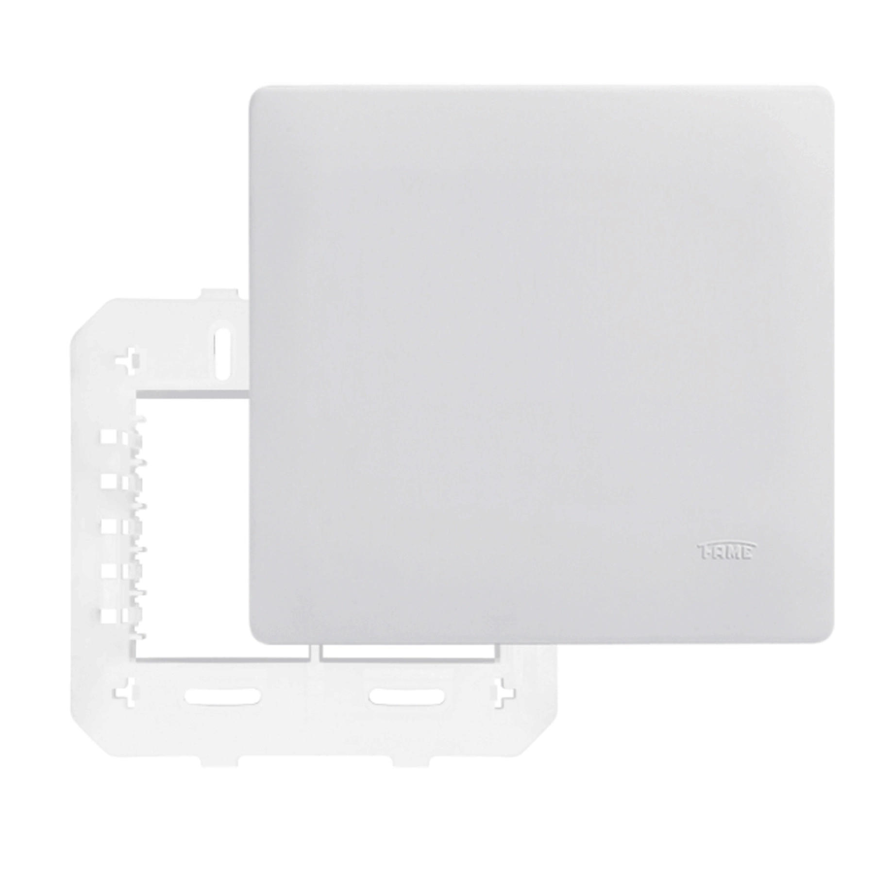 Placa Cega com suporte 4x4 Branco Habitat Fame