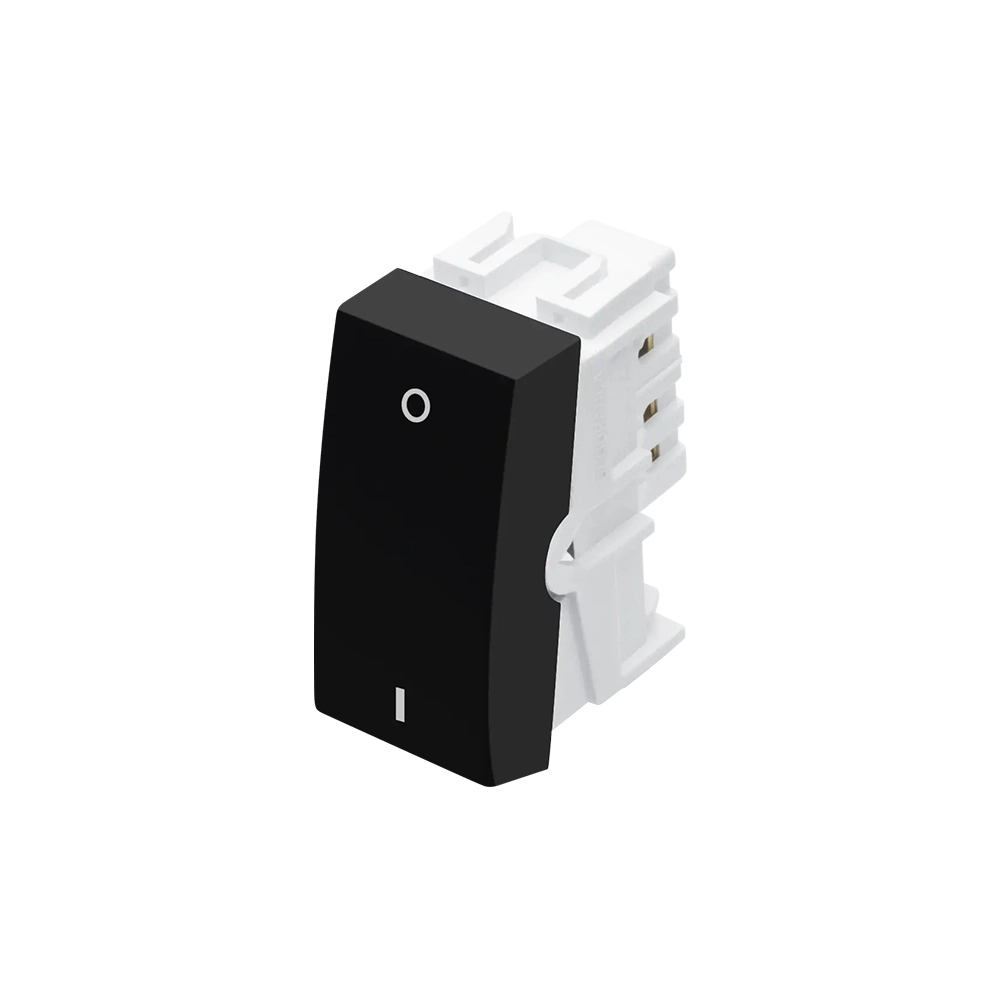 Módulo Interruptor Bipolar Simples Fame Habitat Black 20a Preto