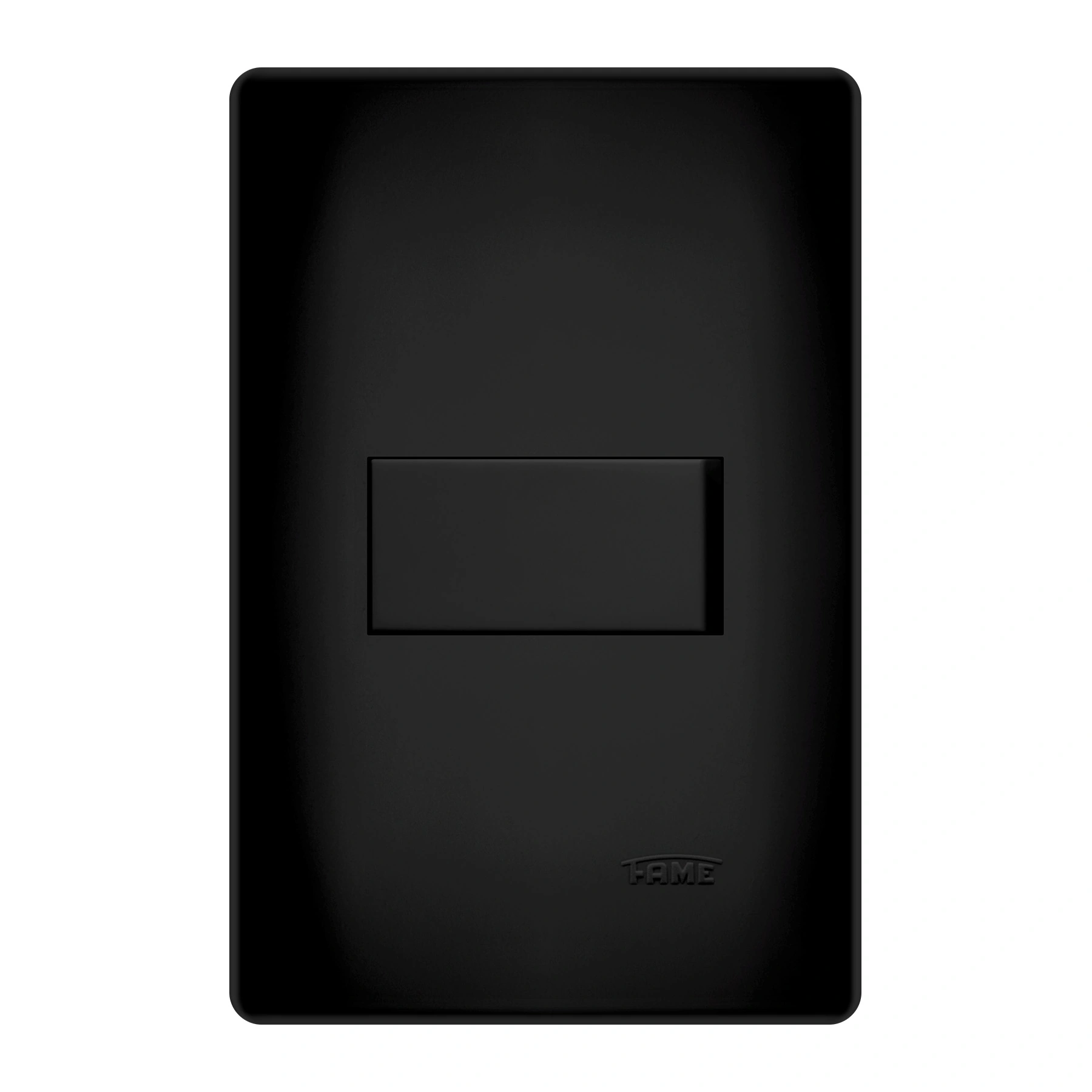 Conjunto Interruptor Simples 16A Habitat Black