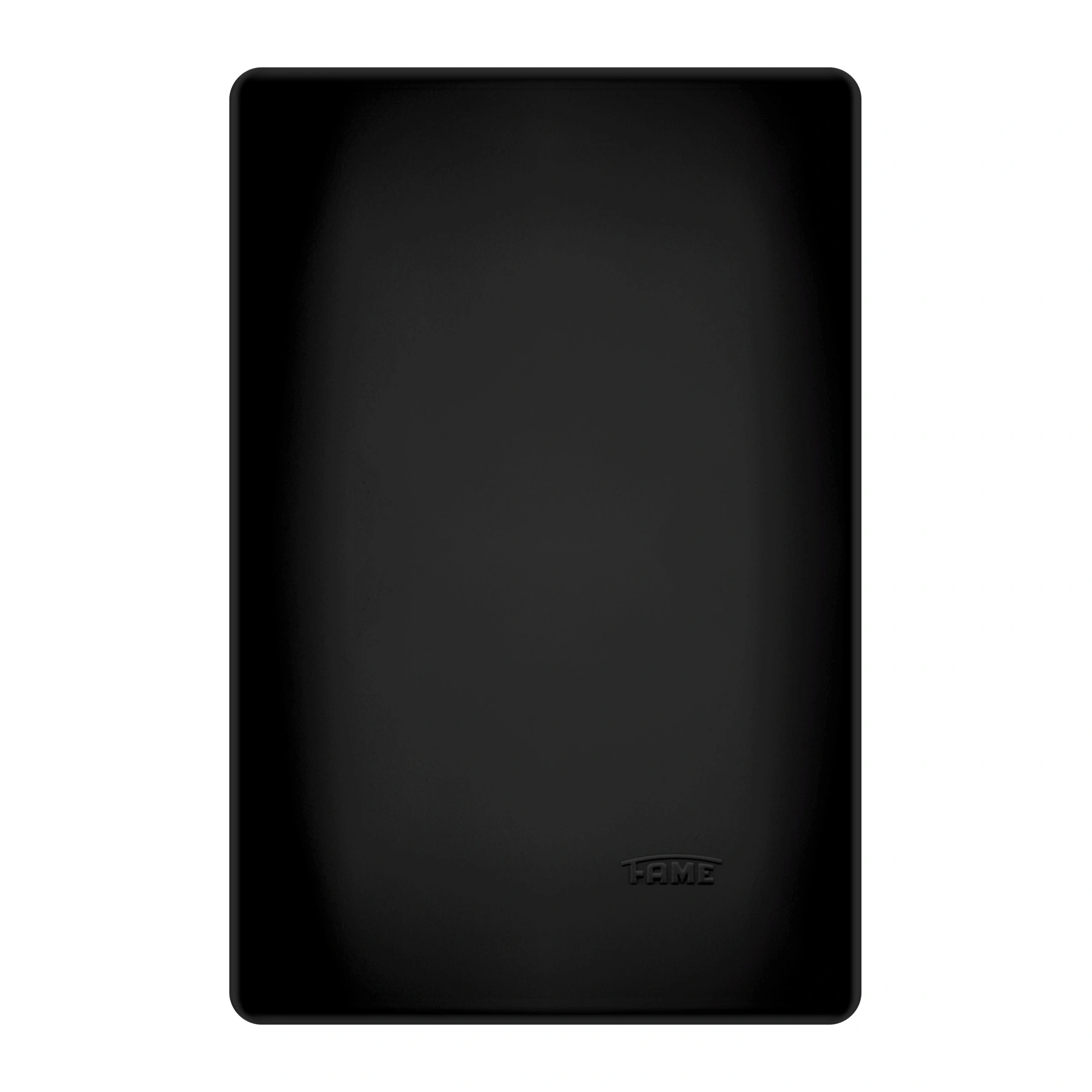 Placa Com Suporte 4X2 Cega Habitat Black Fame