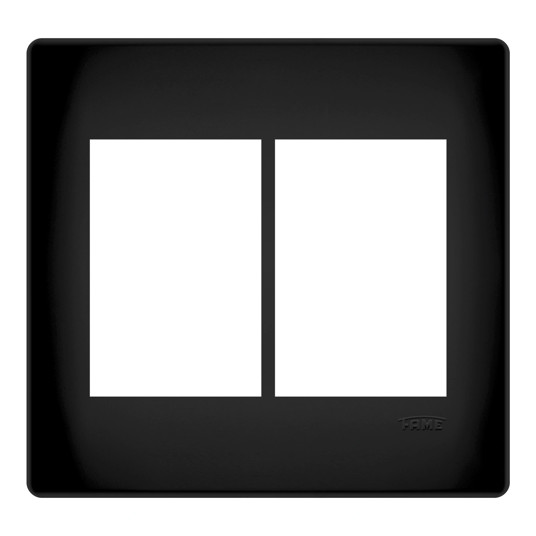 Placa Com Suporte 4X4 6 Módulos Horizontal Habitat Black Fame