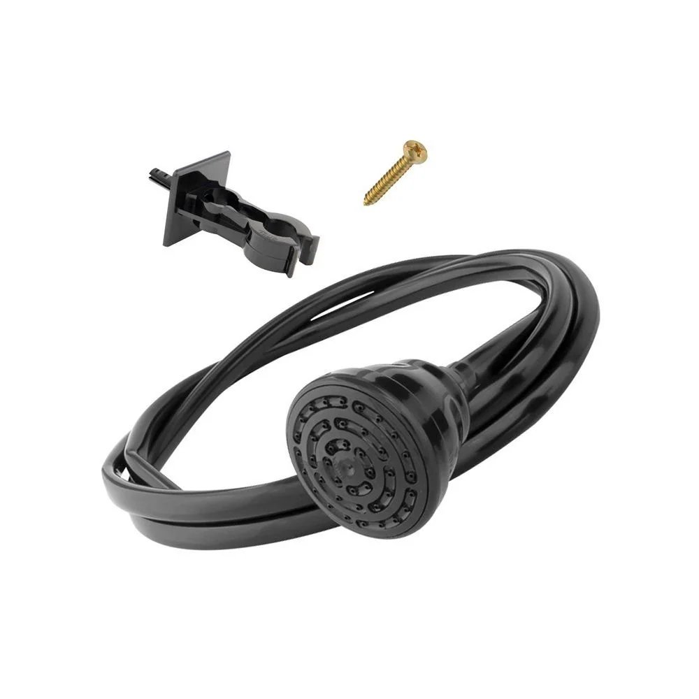Chuveirinho Quick Fame Com Suporte E Mangueira De 2 Metros Black