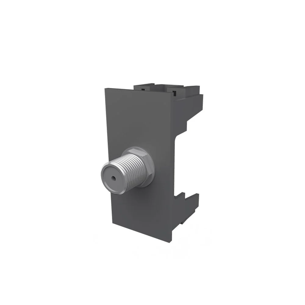 Módulo Tomada Antena De Tv Fame Habitat Onix Para Cabo Coaxial 75 Ohms Onix