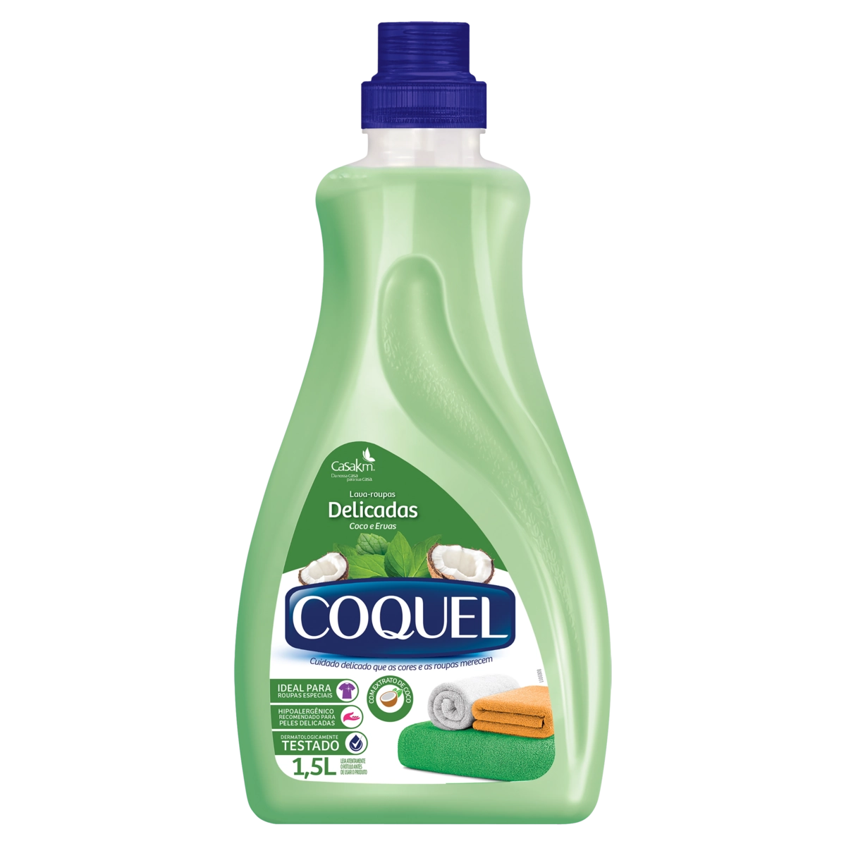 Lava Roupas Líquido Coco E Ervas Coquel Frasco 1,5l