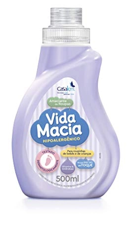 Amaciante De Roupa Glicerina Amêndoas Vida Macia Frasco 500ml