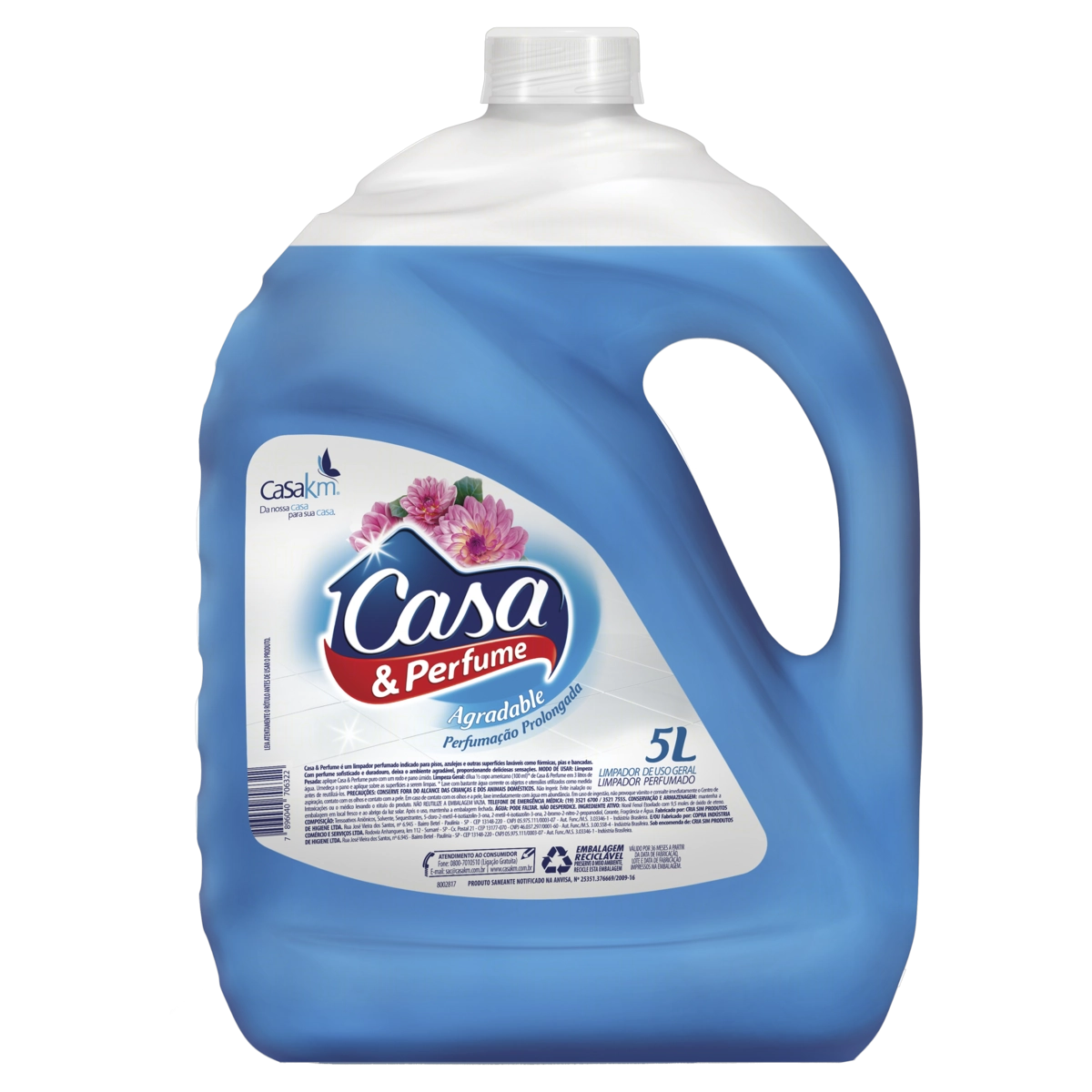 Limpador Perfumado Agradable Casa Perfume Galão 5l