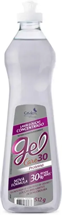 Lava Louças Líquido Concentrado Proteína Gel Care 30 Squeeze 512g