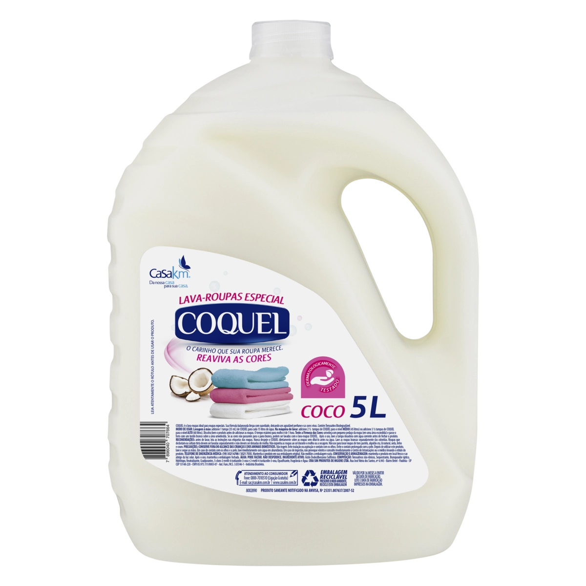 Lava Roupas Líquido Coco Coquel Galão 5l