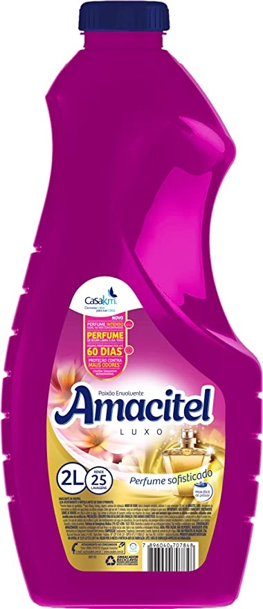 Amaciante De Roupa Paixão Envolvente Amacitel Luxo Frasco 2l