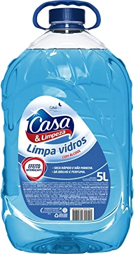 Limpa Vidro Líquido Antiembaçante Com álcool Casa Limpeza Galão 5l