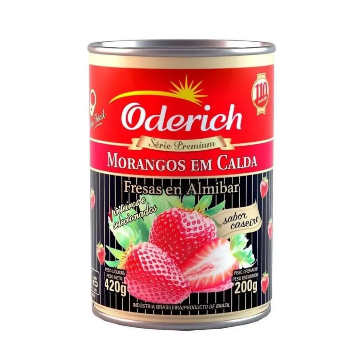 Morango em Calda Série Premium Oderich 200g