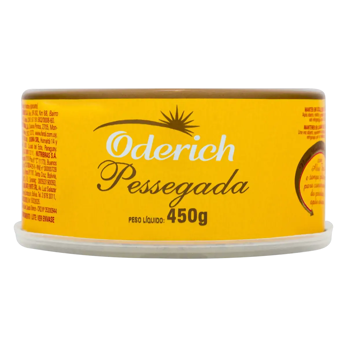 Pessegada Oderich Premium Lata 450g