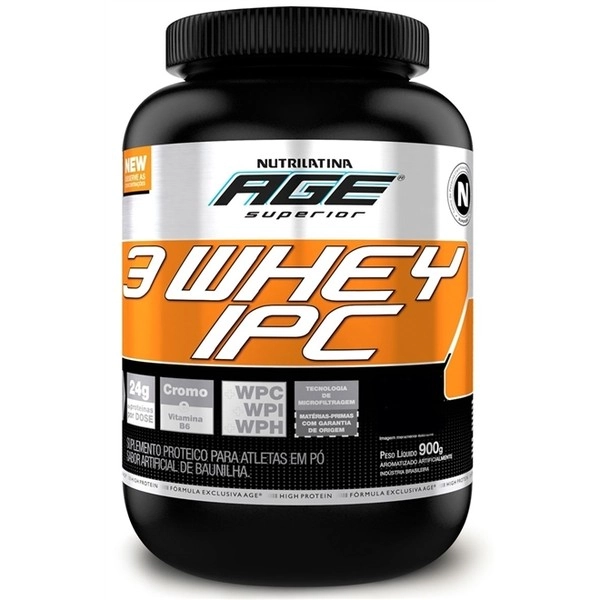 Esportivo Nutrilatina Age Ipc 3 Whey Pote Pó 900 Gramas