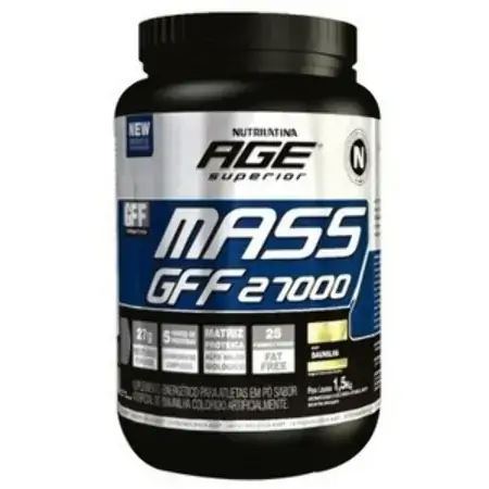 Esportivo Nutrilatina Age Mass Gff 27000 Pote Pó 1500 Gramas