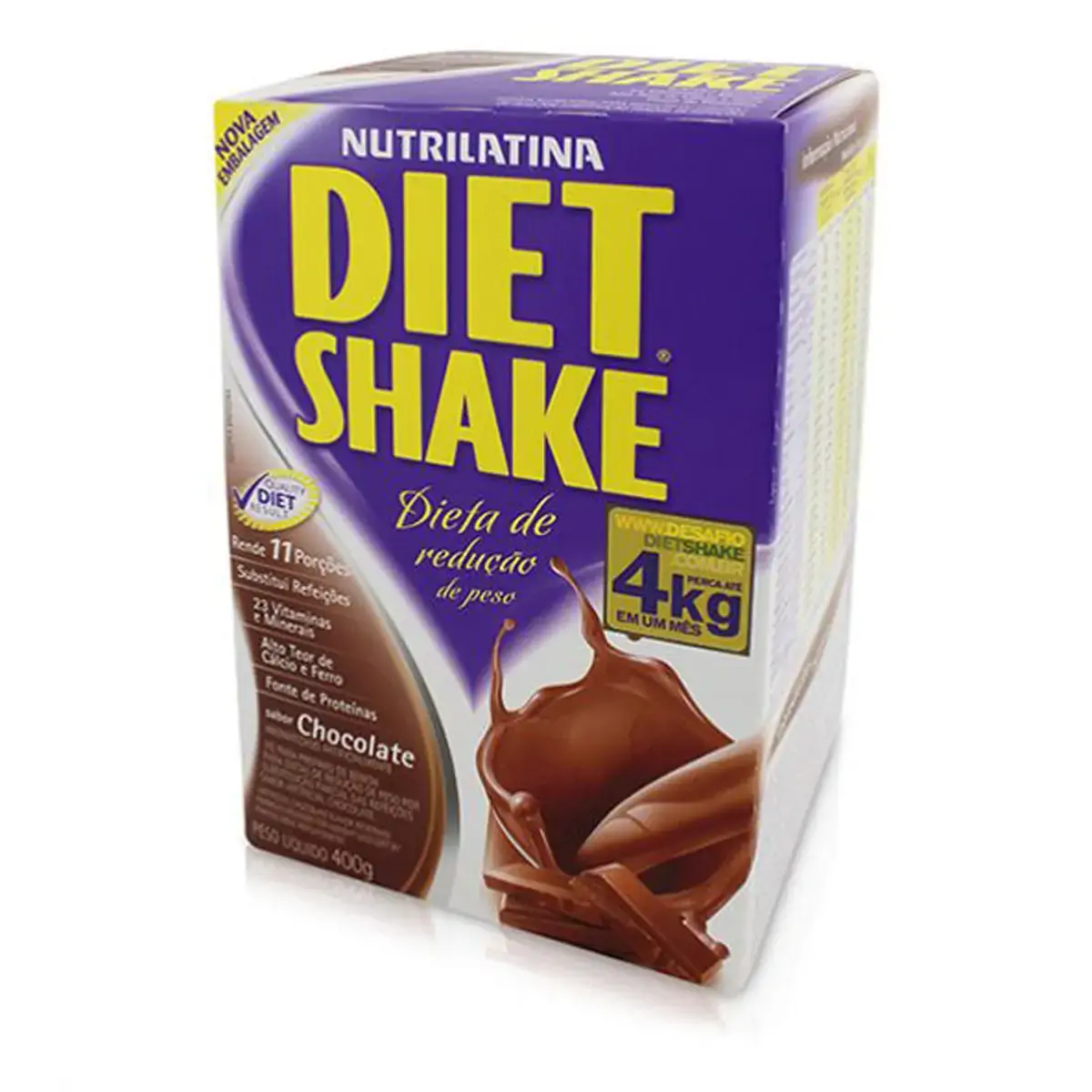 Kit Diet Shake Chocolate Nutrilat.400gr