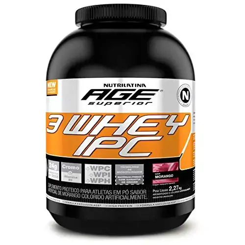 3 Whey Ipc 2.270g Morango Nutrilatina Age