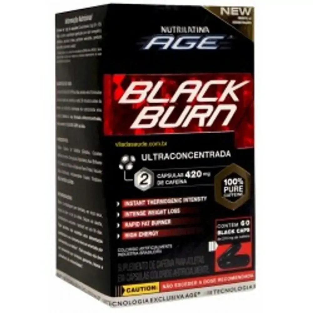 Esportivo Nutrilatina Age Black Burn Pote 60 Cápsulas