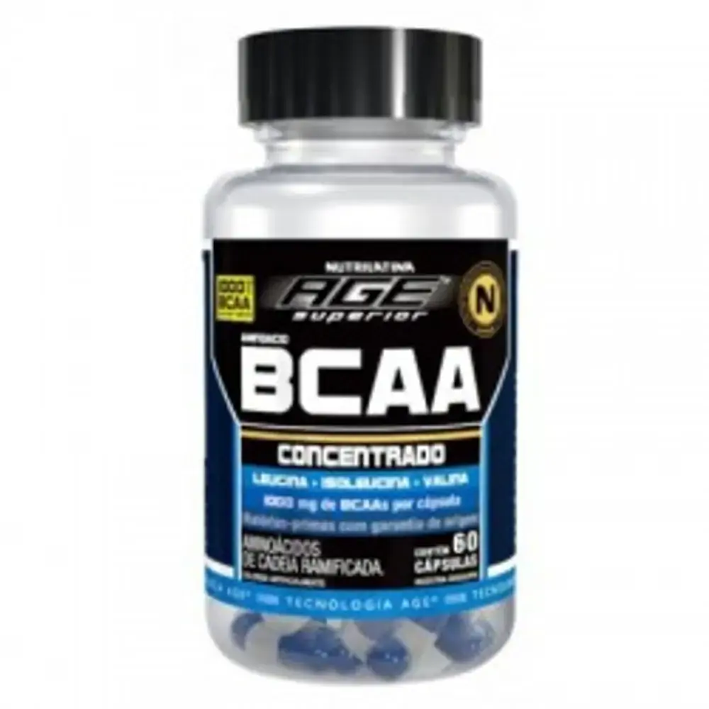 Aminoacid Bcaa Concentrado 1000mg 60 Cápsulas Nutrilatina Age