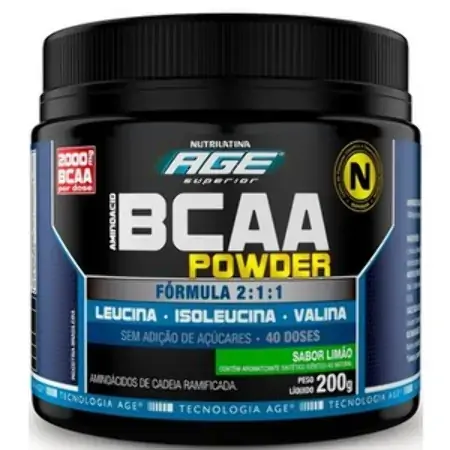 Esportivo Nutrilatina Bcaa Powder Pote Pó 200 Gramas