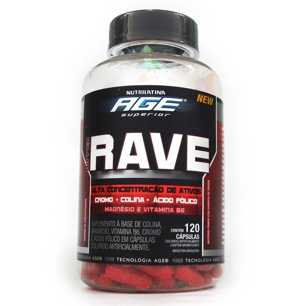 Esportivo Nutrilatina Age Ripped Rave Pote 120 Cápsulas