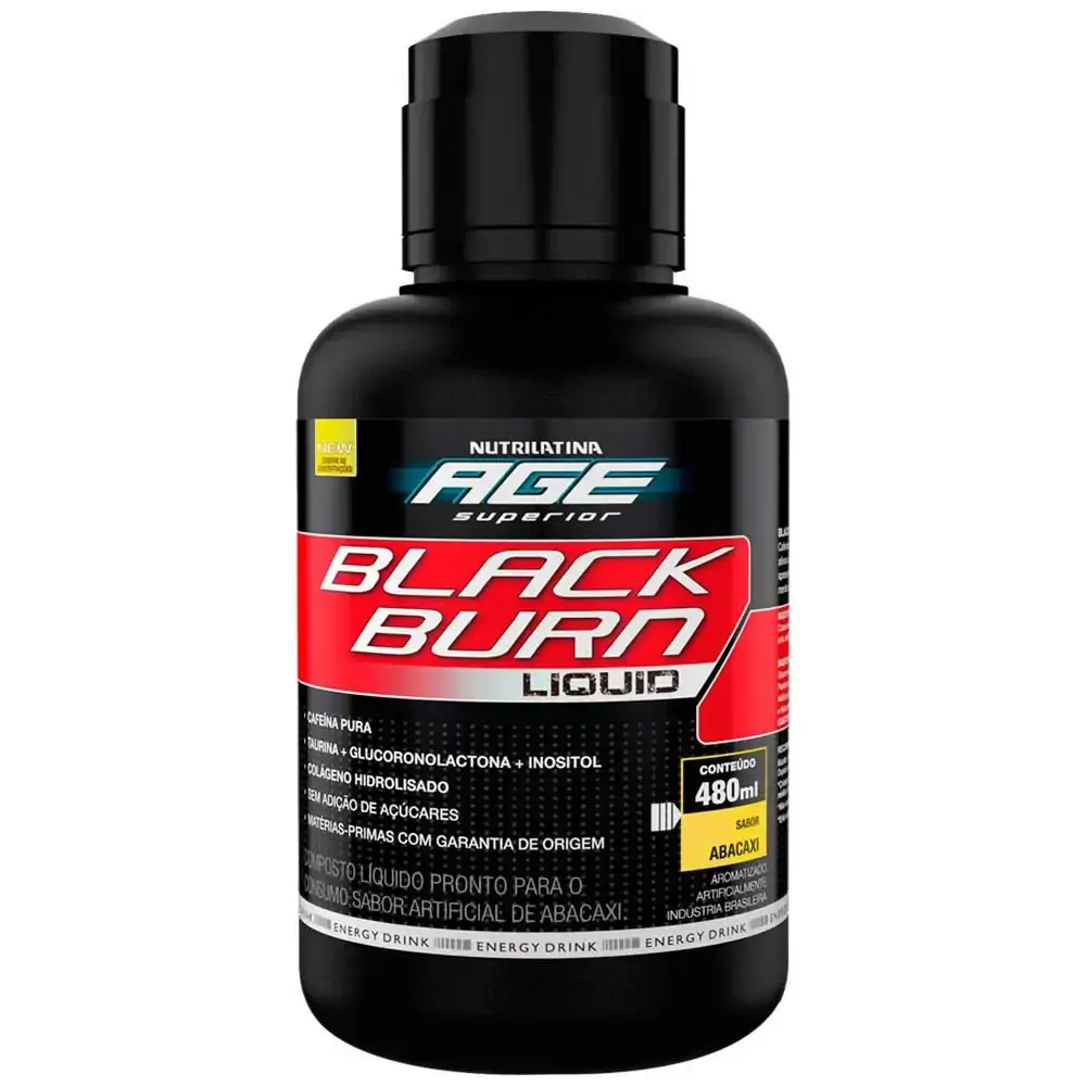 Black Burn Liq Age Abacaxi 480ml .