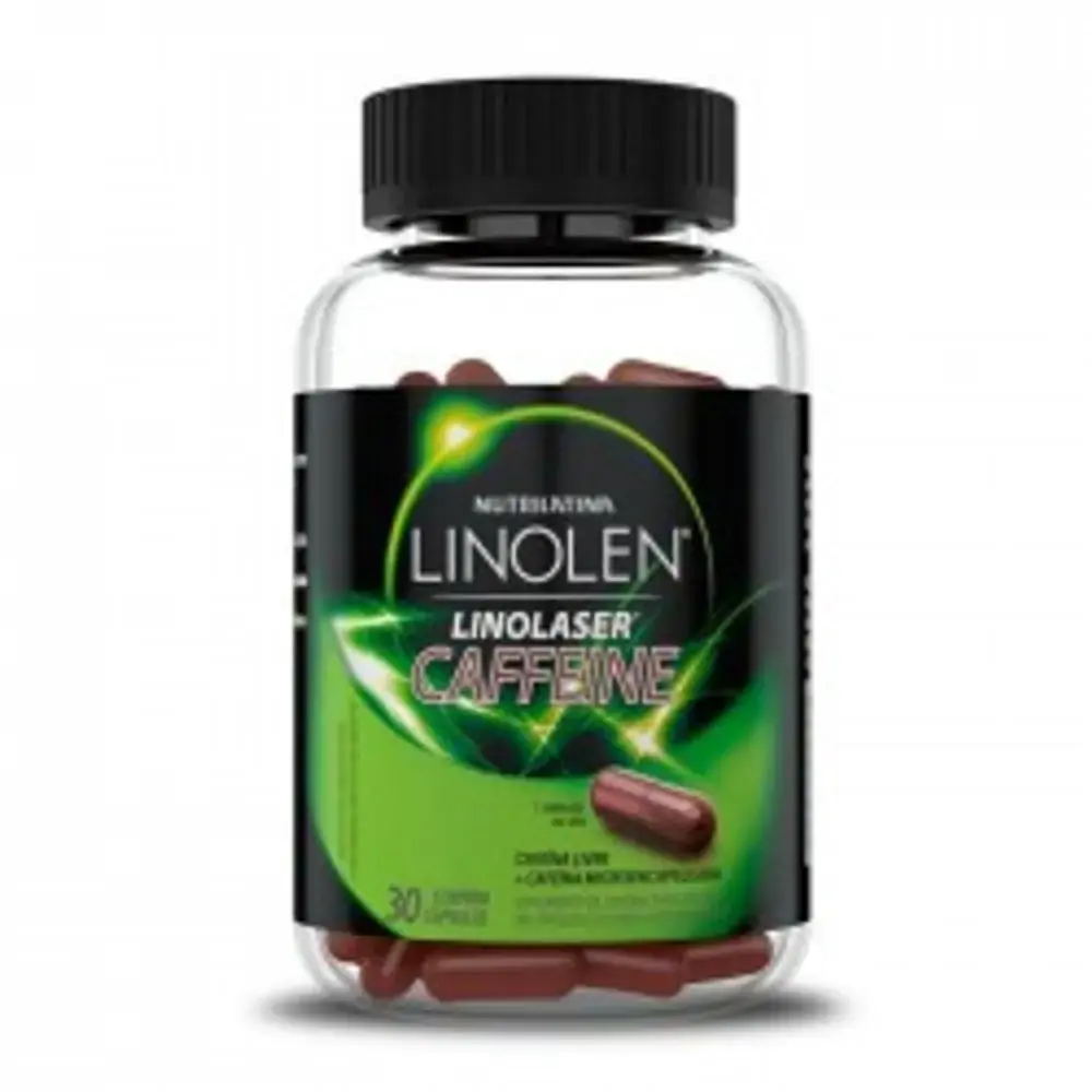 Linolen Linolaser Caffeine Com 30 Cápsulas Nutrilatina