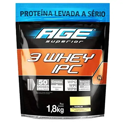 3 Whey Ipc Pouch Baunilha 1,8kg Nutrilatina Age