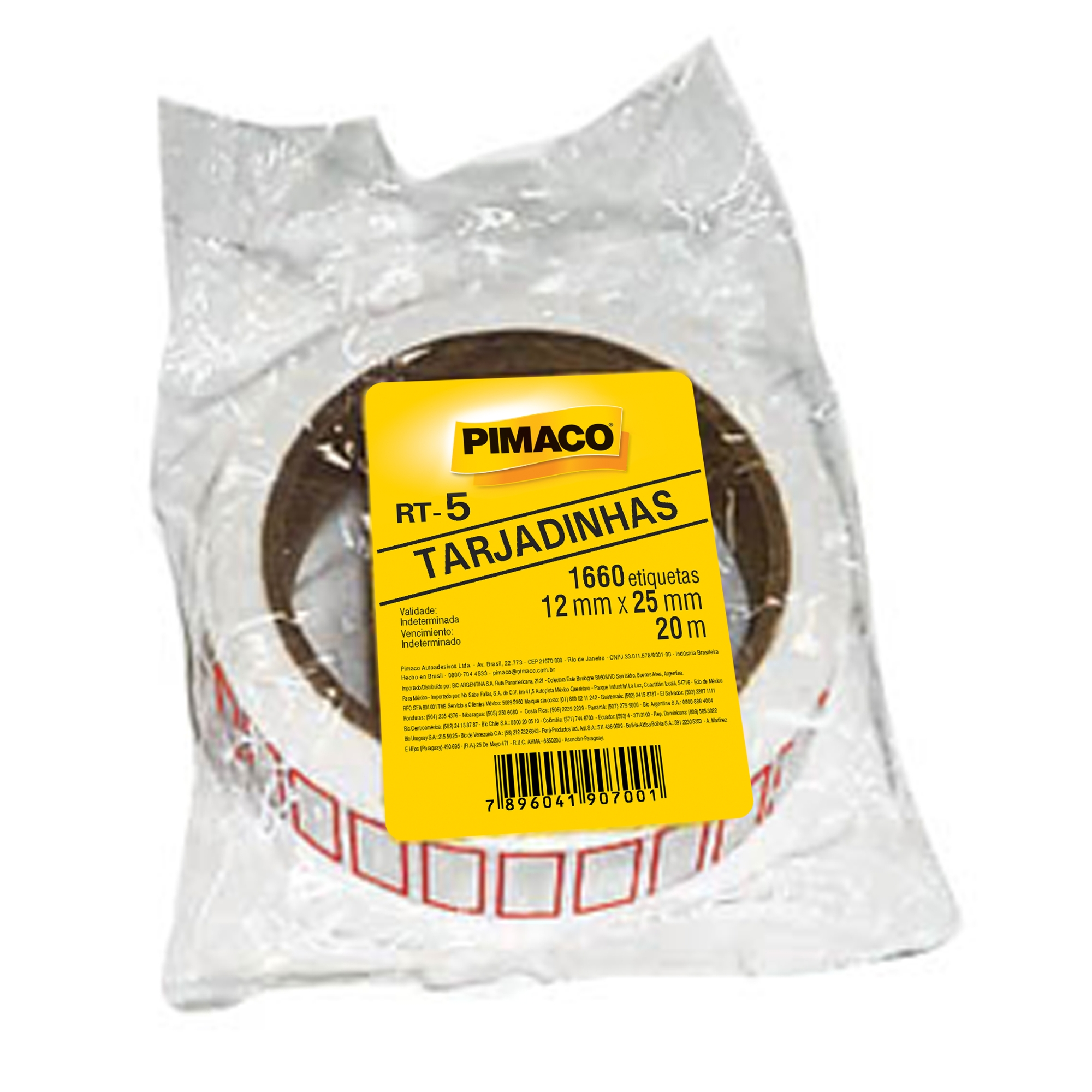 Etiqueta Adesiva Para Preco 12x25mm Com 1660 Un. Rt 5 Pt 1 Un