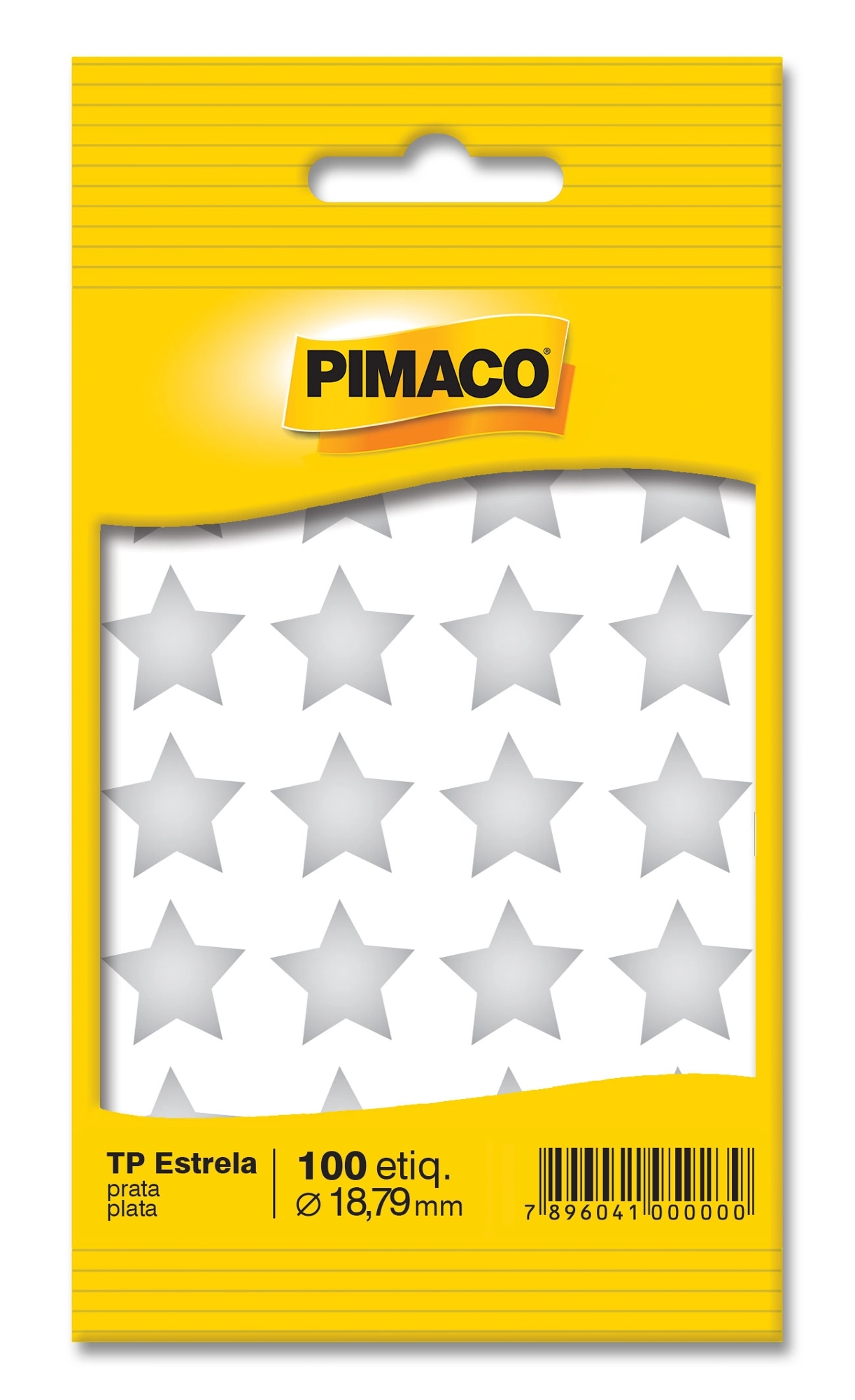 Etiqueta Estrela Prata Env 5 Fls Bic