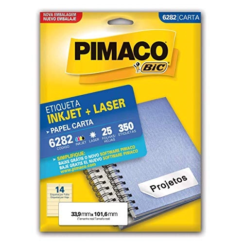 Etiqueta Carta 6282 25fls 33,9x101,6mm C/350