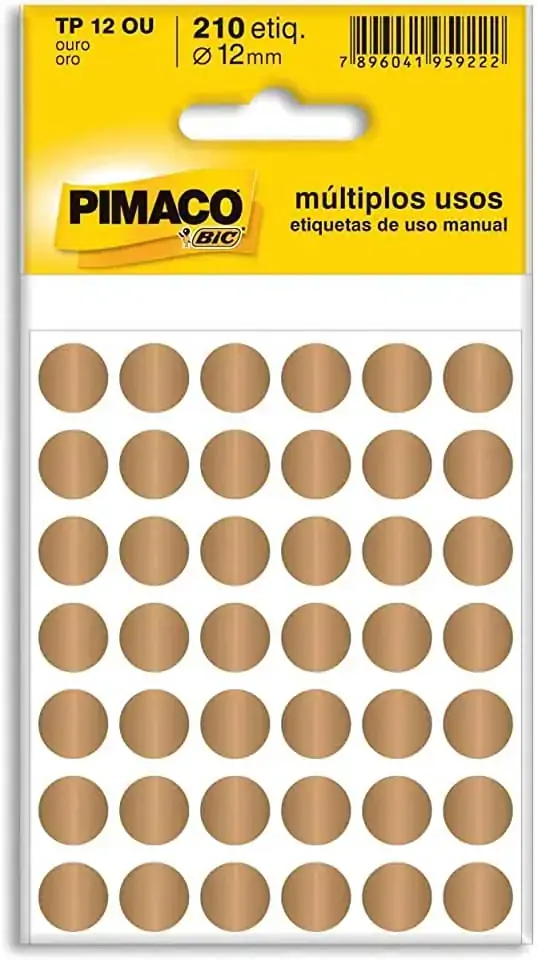 Consumo Etiqueta Adesiva P/codificaçao Ouro