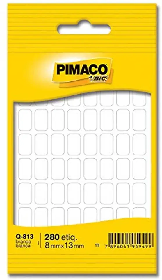 Consumo Etiqueta Adesiva Branca Multiuso Pimaco