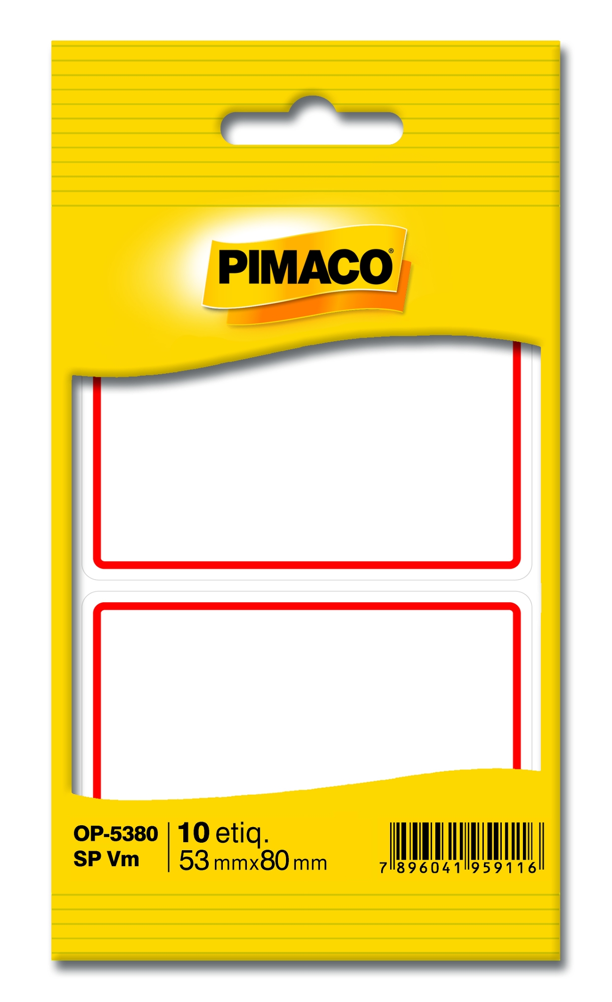 Etiqueta Ades Bic Escolar 53x80mm